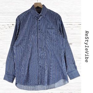 ROBERT TALBOTT Men’s Size M Shirt Striped Long Sleeve Button Down Classic Fit
